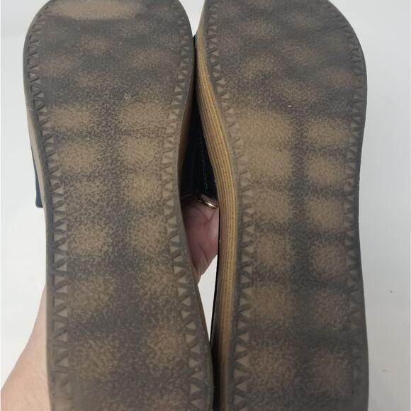Brash Black Platform Slides Low Heel Sandals Slip On Comfortable Women's Size 9 - Picture 6 of 8